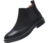 Zapatos de los hombres de la parte superior alta otoño zapatos de cuero Chelsea botas Martin botas