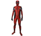 Halloween Costumes Kids Adult Cosplay Party Deadpool Costume Bodysuit Onesie