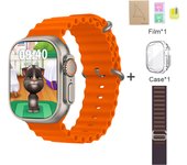 2025 New HK9 Ultra 2 MAX Smartwatch Bluetooth Call Heart Rate Detection Sports Mode Flashlight 1GB Memory AMOLED Compatible with Android IOS Smartwatch