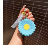 Creative Cartoon Daisy Coin Purse Keychain Cute Sunflower Key Bag Keychain