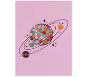 Pink Disco Ball Dance Floor Disco Party Fashion Poster Print Retro Wall Art Picture Canvas Painting for Club Bar Room Home Decor