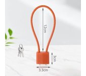 Durable Multifunctional Cable Lock Soft Equipped with Keys Padlock Flexible Rust-proof Suitcase Lock File Cabinet
