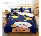 3pcs Bedding Set Cartoon Bubu and Dudu Series Design Home Textile Duvet Cover Pillow Case Kid Teen Girl Bedding Lover Covers Set