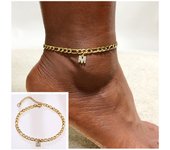 Stainless Steel Chain Anklet For Women Girls Multi-Layer Beach Ankle Bracelet Foot Link Chains Adjsutable