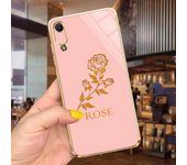 Luxury Plating Square Frame Cases For Huawei y6 Pro 2019 Case 6.09" Soft Silicone Back Cover Huawei Y6 2019 MRD-LX2 Flowers Capa