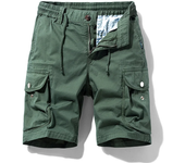 Summer Men's Cotton Cargo Shorts Men's Multi-Pocket Casual Shorts Spring Men's Jogging Pants Fashion Beach Shorts