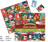 Calendario de Adviento de Navidad para niños, rompecabezas para niños, regalo de Navidad, 24 días, 2023