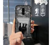 Dirt-resistant Cute Phone Case For OnePlus 7/1+7 Back Cover Full wrap TPU Card slot Cartoon protective Soft case Durable