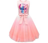 Disfraz de Lilo Stitch para niñas, vestido plisado de dibujos animados, falda de princesa, regalos de fiesta