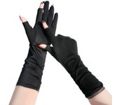 Anti-UV Women Sunscreen Gloves Lengthen Breathable Sun Protection Riding Gloves Touch Screen Thin Summer Driving Mittens Girl