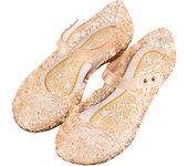 Cristal niños sandalias primavera verano niñas princesa zapatos de tacón alto sandalias de cristal PVC