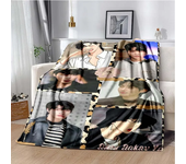 True Beauty Series Hwang in Youp Cha EunWoo Art Pattern Blanket Star Flannel Warm Throw Sofa Bed Travel Picnic Blanket Girl Gift