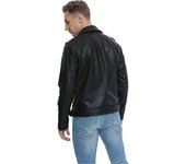 Mens Faux Leather Leather Jacket Vintage Racing Motorcycle Bomber Streetwear Jacket X