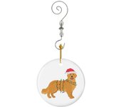 Adornos Navideños de Cerámica Pelota de golf Muñeco de nieve Navidad divertida Amante del golf