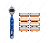 fusion Cyclic replaceable Razor Blade 5 Layers Safety Manual Shaving Head Replacement Professional Shaver Blades