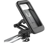 Soporte de teléfono móvil para motocicleta, carcasa dura impermeable, ajustable a 360 °, hasta 6,7 pulgadas