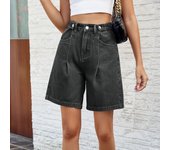 Pantalones cortos vaqueros pantalones cortos de verano chicas pantalones cortos pantalones cortos vaqueros de cintura elástica pantalones cortos vaqueros retro clásicos y elegantes pantalones vaqueros de cinco puntos
