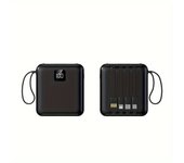 Mobile Power Bank, Charge 5 Devices Simultaneously, Fast Charging, Lightweight & Detachable Cable, Smart Mobile charger, LED Light, Compatible with All iPhone/ iPad/ Android, Convenient for Travel/ Business Trip.