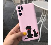 For OPPO Reno 6 Case Cover For OPPO Reno 6 5G Fundas Cute Dinosaur Cartoon Phone Cases For OPPO Reno6 4G 5G CPH2235 Soft Housing