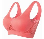 Sujetador Deportivo para Mujer Aireado, Ajuste Completo, Material de Nylon y Spandex