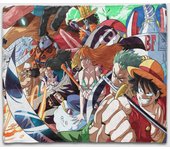 Straw Hat Pirate Rubber Man Anime Blanket Cute Flannel Blanket Super Soft Fleece Throw Blanket with All Seasons Sofa Bed Throw Blanket