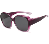 Gafas de sol polarizadas para hombres y mujeres, cubierta de gafas de conducción, ajuste sobre gafas, envolver alrededor, gafas de sol cuadradas