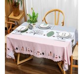 Starfish coral tablecloth Fresh sea life Blue tablecloth Waterproof decoration for family daily banquet table