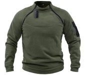 Chaqueta táctica de forro polar para hombre, ropa cálida con cremalleras, Jersey a prueba de viento, sudadera térmica para senderismo