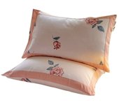 Cotton old cotton pillowcase a pair of summer small floral thickened cotton pillowcase 48x74cm