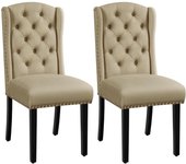 Silla Tapizada Patas de Madera Sillas Descalzadoras para Cocina Restaurante Comedor