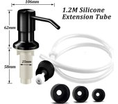 Dispensador de jabón de acero inoxidable, Kit de tubo de extensión para fregadero de cocina, dispensador de jabón líquido, detergente para loción de baño, bombas de presión manual