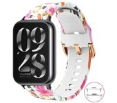 Applicable to Printing  Mi Band Pro MiBand 8 Replacement Silicone Bracelet for Smart Watch Strap Redmi watch 4