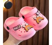 Zapatillas de los niños de verano de las niñas linda fruta interior de fondo suave antideslizante niño bebé bolsa de hogar cabeza sandalias agujero zapatos