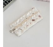 Fresh Lace Pencil Pouch Large Capacity Makeup Bag Flower Pattern Pen Case Cartoon Cosmetic Bag Stationery Storage Bag
