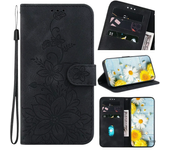 For LG Velvet G9 stylo 7 k42 4G 5G funda de cuero estampado de lirio antideslizante carcasa de polvo de moda
