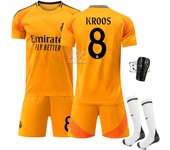 Adult 2425 Real Madrid Home Football Uniform Suit Correct Version No. 9 Mbappe Jersey With Socks 5 Bellingham Factory