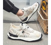 Zapatillas deportivas para hombre Zapatos casuales transpirables Cien Zapatillas para correr al aire libre Malla con cordones
