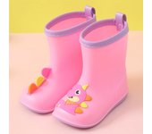 Zapatos de lluvia para niños, niños y niñas, botas de lluvia de tubo medio, bebés y niños pequeños de 1 a 6 años, zapatos de agua para niños, zapatos de goma, compañeros de clase