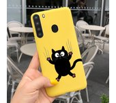 Silicone Phone Case For Samsung Galaxy A21 Case Back Cover Coque Fundas Samsung A21 A21S a 21 S Protective Bumper Flowers Shell