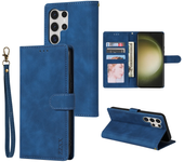 Funda de cuero magnética para Samsung Galaxy Funda flip con ranura para tarjetas
