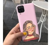 For Samsung Galaxy A12 Case 6.5" Shockproof Flower Back Cover For Samsung A12 A 12 Cute Girl Soft Silicone Phone Fundas Bumper
