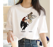Good Omens t-shirts women funny Japanese top girl streetwear harajuku graphic clothing
