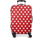 Luggage Protector Suitcase Cover Washable Red White Dots Suitcase Cover Baggage Covers Fit Luggage
