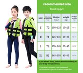 Hisea High Quality Professional Neoprene Children Coat Thick Water Floating Surfing Snorkeling Boating Kayak Life Vest