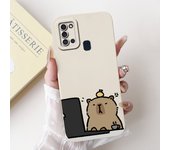 For Samsung Galaxy A21s Case A217 SM-A217F Cover Cute Panda Cartoon Camera Protection Soft Funda For Samsung A21s SM-A217F Coque