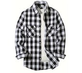 Men's cotton long sleeved shirt, Spring and Autumn fashion, new red checkered pattern, business casual, iron free flannel