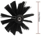 Flexible Fireplace Inner Wall Hexagonal Dryer Pipe Chimney Cleaning Tool Cleaning Brush Chimney Brush Accessories Brush Head