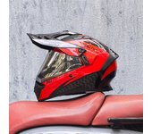 Casco moto integral hombre juvenil aire libre trail rally Equipo Protector