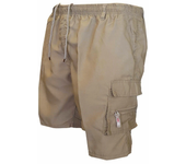 Men's Tactical Shorts Summer Casual Jogging Cargo Shorts Loose Multi-pockets Elastic Waist Work Hiking Overalls Short Pants