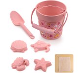 TYRY.HU 6pcs/Set Children's Beach Toys Set Silicone Bucket  Shovel and 4 Accessories Fun Outdoor Play Sand for Kids